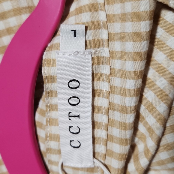 CCTOO Women's Yellow  Button-Down Dress Size L. - Picture 6 of 13